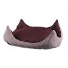 TRIXIE Liegebett BETT WILSON 51 X 51 Cm Bordeaux/creme Für Hunde Und Katzen