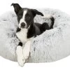 TRIXIE Liegekissen BETT HARVEY Langhaar-Plüsch ø 50cm U. 60cm Für Hunde & Katzen