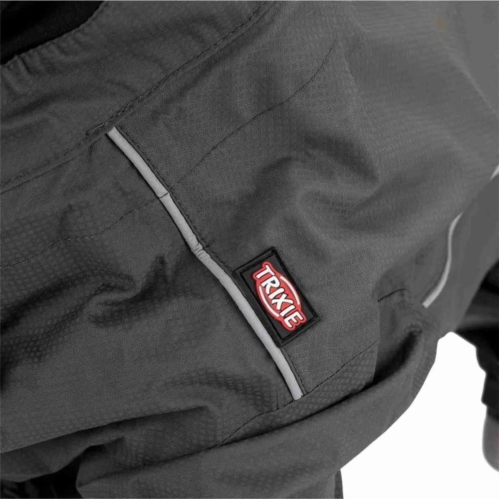 TRIXIE Regen-Overall VAASA Atmungsaktiv Grau Für Hunde – Bild 4