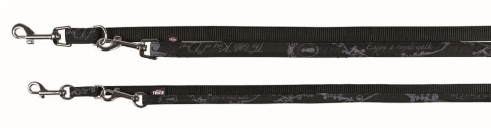 TRIXIE V-Leine HUNDEKÖNIG Elegance M-L 2,00 M/20 Mm Schwarz Für Hunde