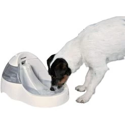 TRIXIE Wasserautomat Fresh Flow Deluxe 3 L Creme Für Hunde