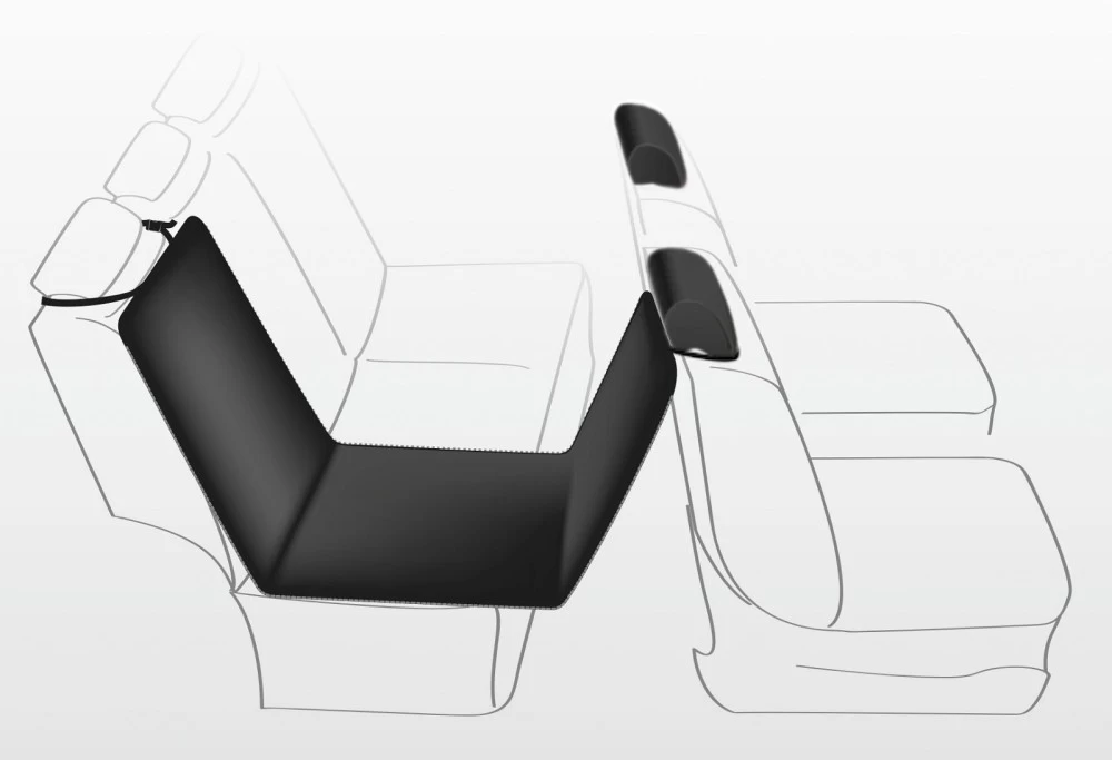 TRIXIE Zubehör AUTO-SCHONDECKE Teilbar 1,45 X 1,60 M Schwarz Für Hunde – Bild 10