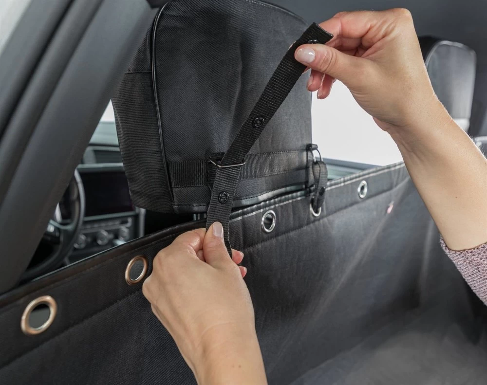 TRIXIE Zubehör AUTO-SCHONDECKE Teilbar 1,45 X 1,60 M Schwarz Für Hunde – Bild 6