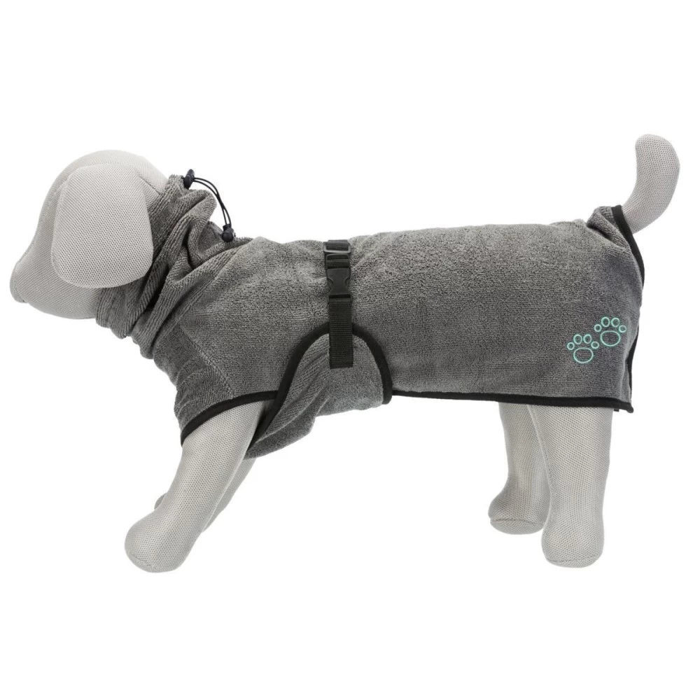 TRIXIE Zubehör Bademantel Grau XS - XL Frottee Für Hunde – Bild 3