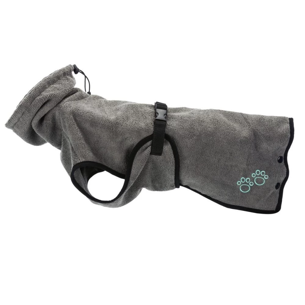 TRIXIE Zubehör Bademantel Grau XS - XL Frottee Für Hunde – Bild 4