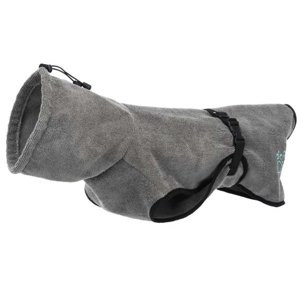 TRIXIE Zubehör Bademantel Grau XS - XL Frottee Für Hunde – Bild 6